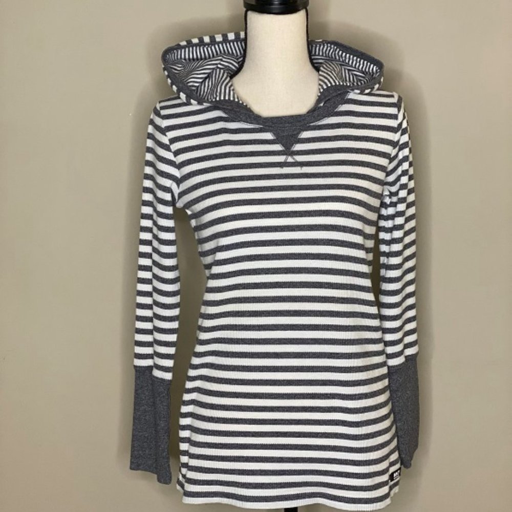 Marc New York Stripped long sleeve hoodie